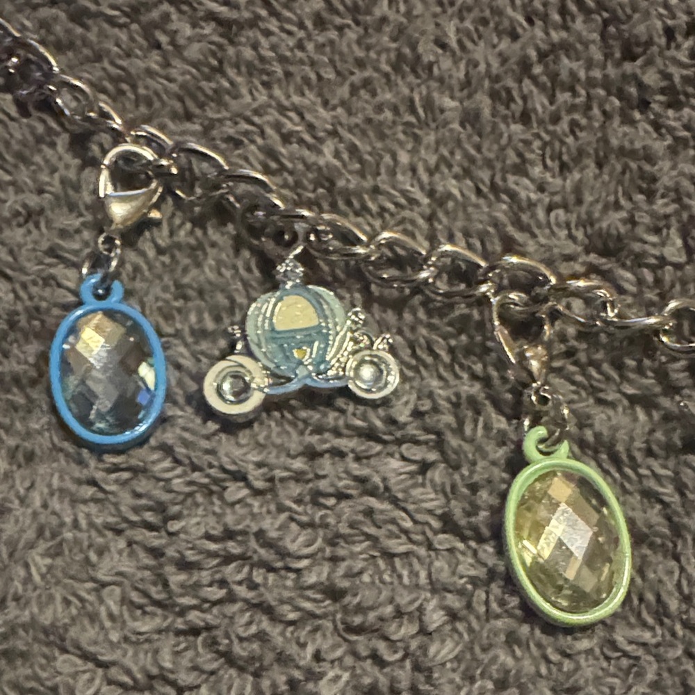 Disney Charm Bracelet with Blue, Green, Red, Yellow Accents - Picture 2 of 7